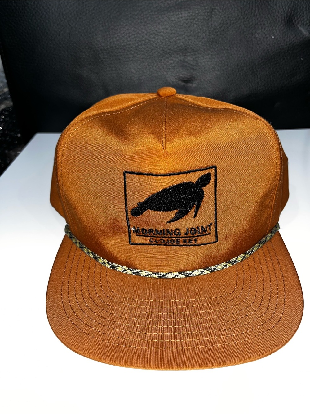 Fahrenheit Orange Snapback with Turtle Patch